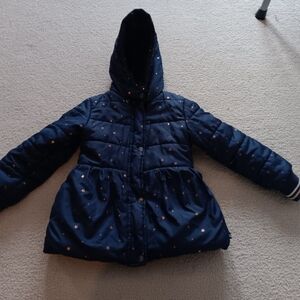 Nautica Kids Blue Star Puffer Jacket- Size 6